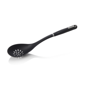 Cuillère de service ajourée en nylon manche antidérapant - L. 36 cm - 12 x 8,5 cm