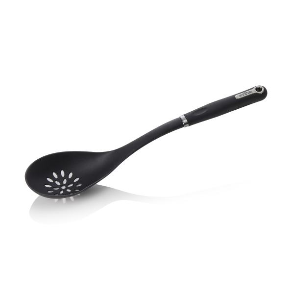 Cuillère de service ajourée en nylon manche antidérapant - L. 36 cm - 12 x 8,5 cm