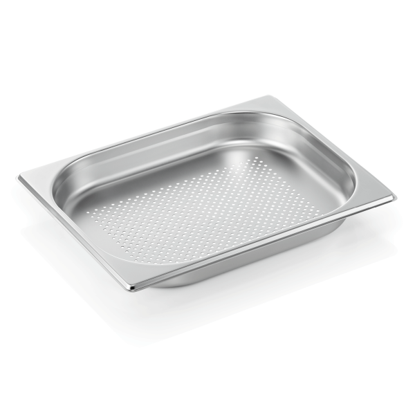 Bac gastro perforé en acier chrome-nickel - GN 1/2 - Profondeur 40 mm