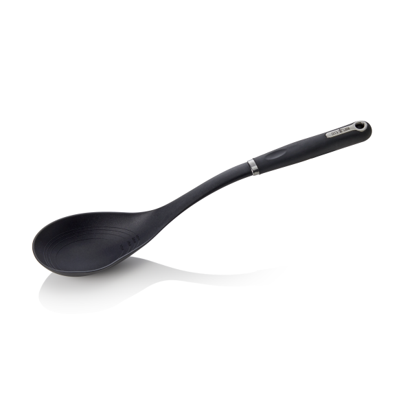 Cuillère de service en nylon manche antidérapant - L. 36 cm - 12 x 8,5 cm