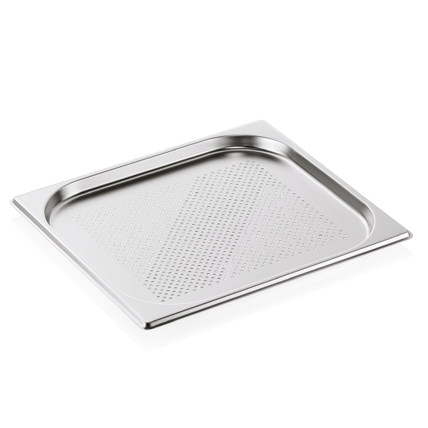 Bac gastro perforé en acier chrome-nickel - GN 2/3 - Profondeur 40 mm