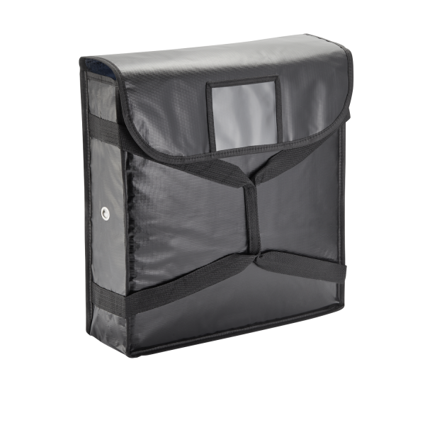 Sac isotherme noir avec doublure aluminium - 2 pizzas Ø 45 cm