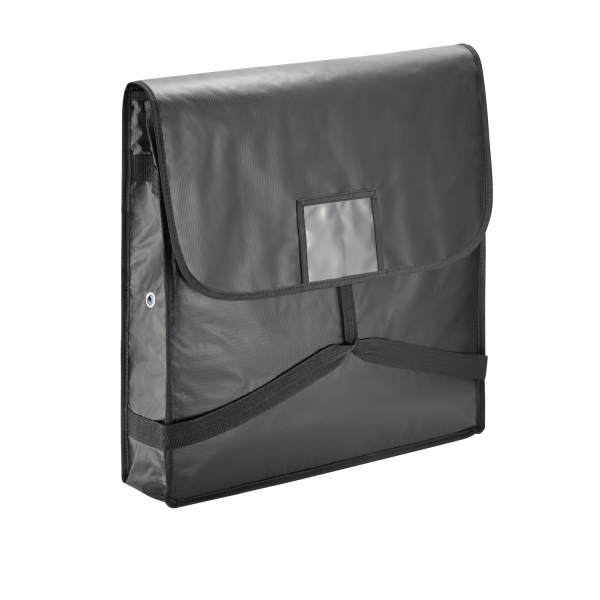 Sac isotherme noir avec doublure aluminium - 2 pizzas Ø 55 cm