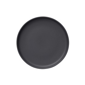 Assiette plate en grès - Ø 22cm - Série One Midnight (lot de 6)