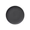 Assiette plate en grès - Ø 22cm - Série One Midnight (lot de 6)