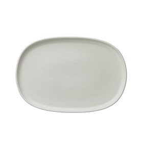 Assiette rectangulaire en grès - 33 x 23 cm - Série One Light Rock (lot de 4)