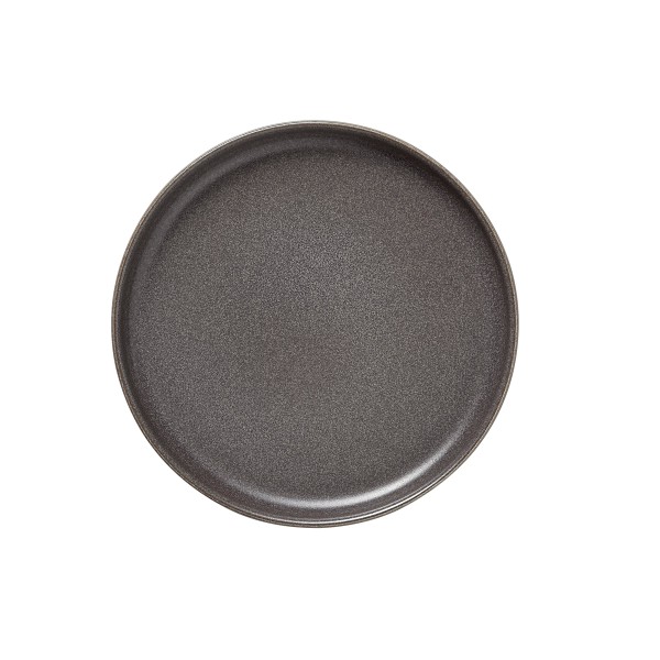 Assiette plate en grès - Ø 17,5 cm - Série One Stone Grey (lot de 6)