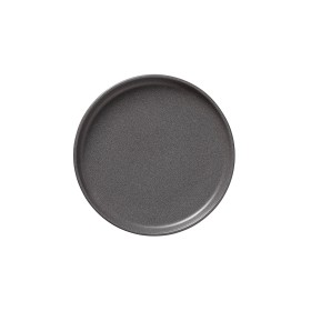 Assiette plate en grès - Ø 22 cm - Série One Stone Grey (lot de 6)