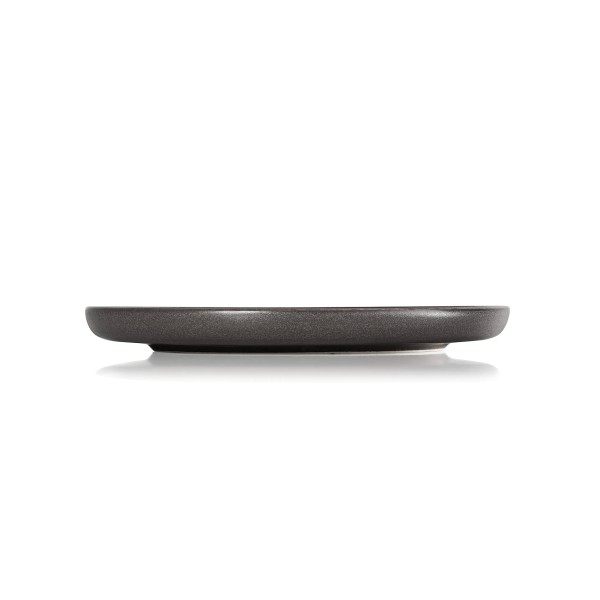Assiette plate en grès - Ø 28 cm - Série One Stone Grey (lot de 6)