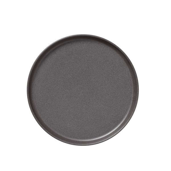 Assiette plate en grès - Ø 28 cm - Série One Stone Grey (lot de 6)