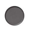 Assiette plate en grès - Ø 28 cm - Série One Stone Grey (lot de 6)