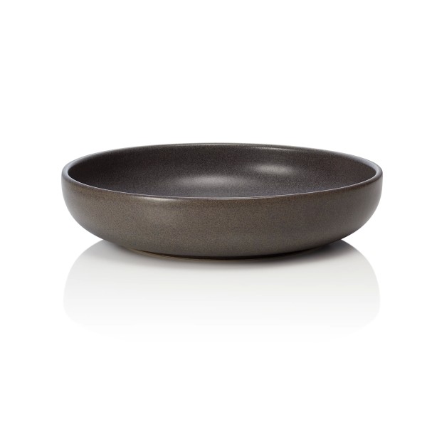 Assiette creuse en grès - Ø 22 cm - 800 ml - Série One Stone Grey (lot de 6)