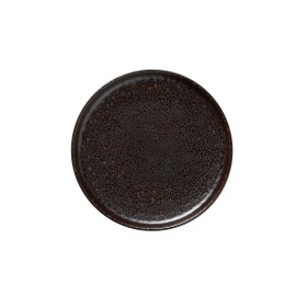 Assiette plate en grès - Ø 22 cm - Série One Metallic Brown (lot de 6)