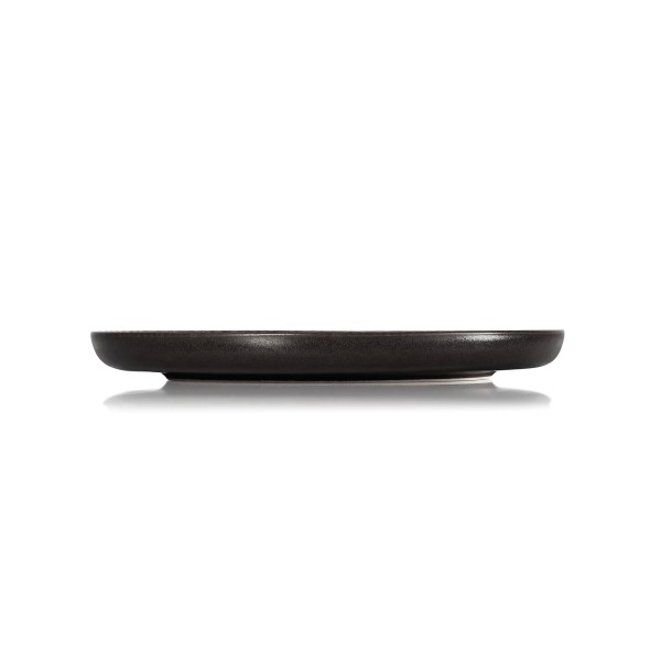 Assiette plate en grès - Ø 28 cm - Série One Metallic Brown (lot de 6)