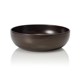 Assiette creuse en grès - Ø 26 cm - 2 L - Série One Metallic Brown
