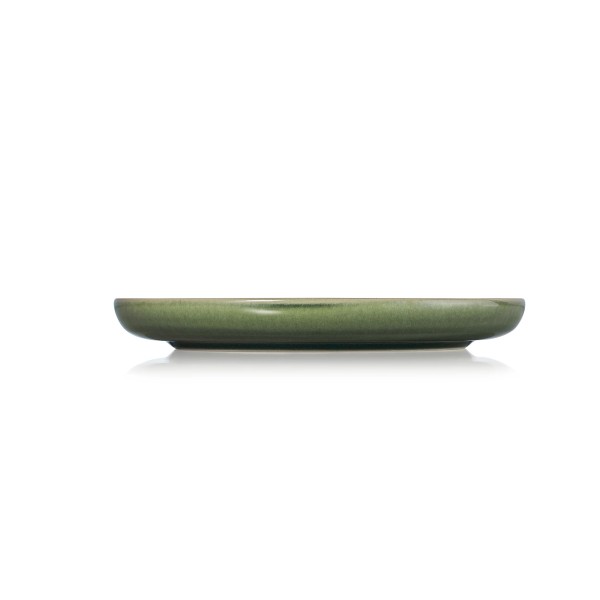 Assiette plate en grès - Ø 22 cm - Série One Myrthle Green (lot de 6)