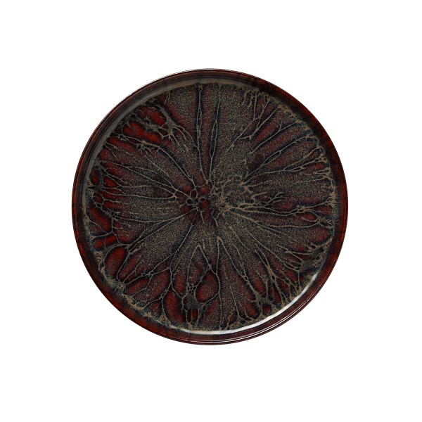 Assiette plate en grès - Ø 28 cm - Série One Amazonas (lot de 4)