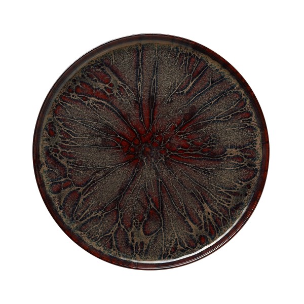 Assiette plate en grès - Ø 33 cm - Série One Amazonas (lot de 4)