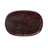 Assiette rectangulaire en grès - 33 x 23 cm - Série One Amazonas (lot de 4)