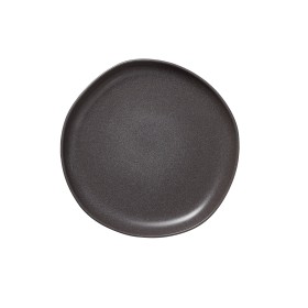 Assiette plate en grès - Ø 22 cm - Série Organic Stone Grey (lot de 6)