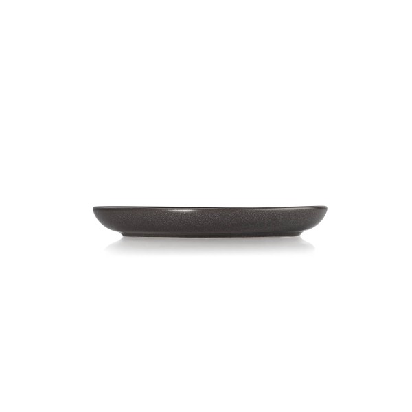 Assiette plate en grès - Ø 22 cm - Série Organic Stone Grey (lot de 6)