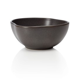 Bol en grès - Ø 16 cm - 500 ml - Série Organic Stone Grey (lot de 6)