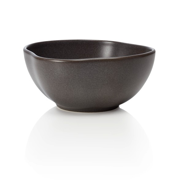 Bol en grès - Ø 16 cm - 500 ml - Série Organic Stone Grey (lot de 6)