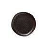 Assiette plate en grès - Ø 22 cm - Série Organic Metallic Brown (lot de 6)