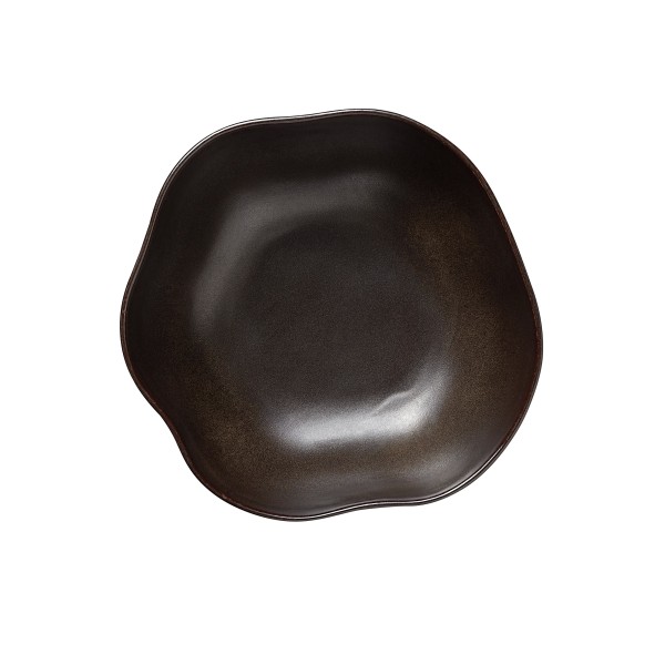 Saladier en grès - Ø 28 cm - 2 L - Série Organic Metallic Brown