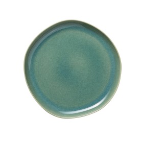 Assiette plate en grès - Ø 28 cm - Série Organic Myrtle Green (lot de 6)