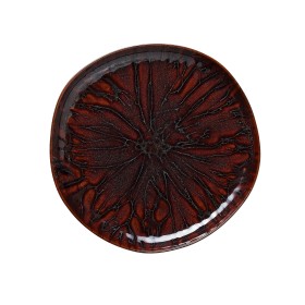 Assiette plate en grès - Ø 28 cm - Série Organic Amazonas (lot de 6)