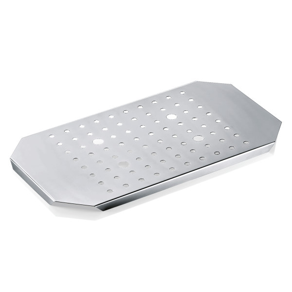 Insert de drainage en acier chrome-nickel - GN 1/1