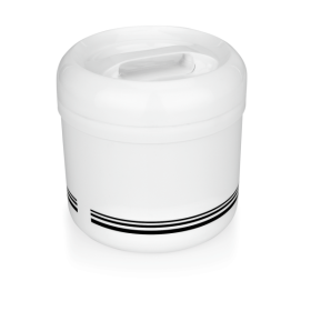 Seau à glace en polypropylène blanc - 4 L