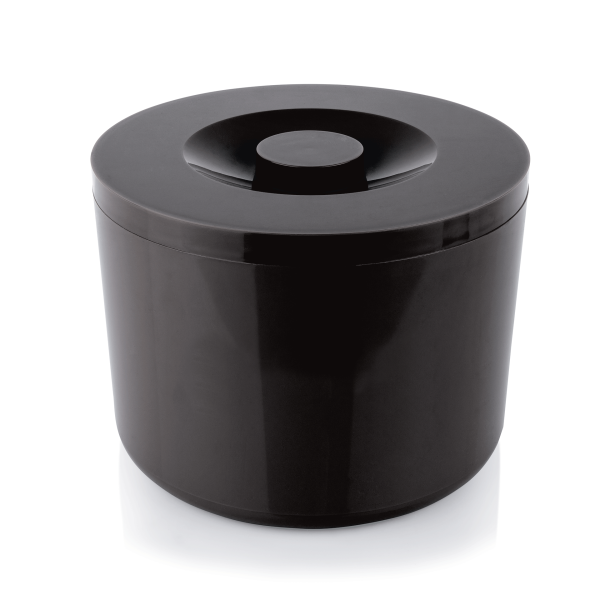 Seau à glace en plastique noir - 10 L