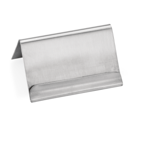 Porte-cartes inox chromé - 6 x 4,5 x 3,5 cm