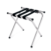 Porte-bagages chromé pliable - 46,5 x 40,5 x 52,5 cm