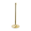 Poteau de sécurité cylindrique inox chromé revêtement titane doré - Hauteur 95 cm (lot de 2)
