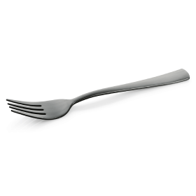 Fourchette de table inox 18/10 noir - série Hamburg Fresh (lot de 12)