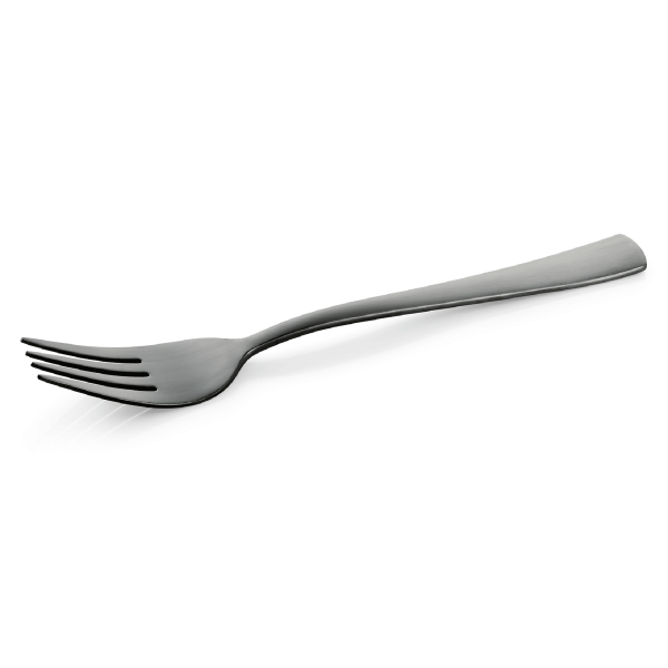 Fourchette de table inox 18/10 noir - série Hamburg Fresh (lot de 12)