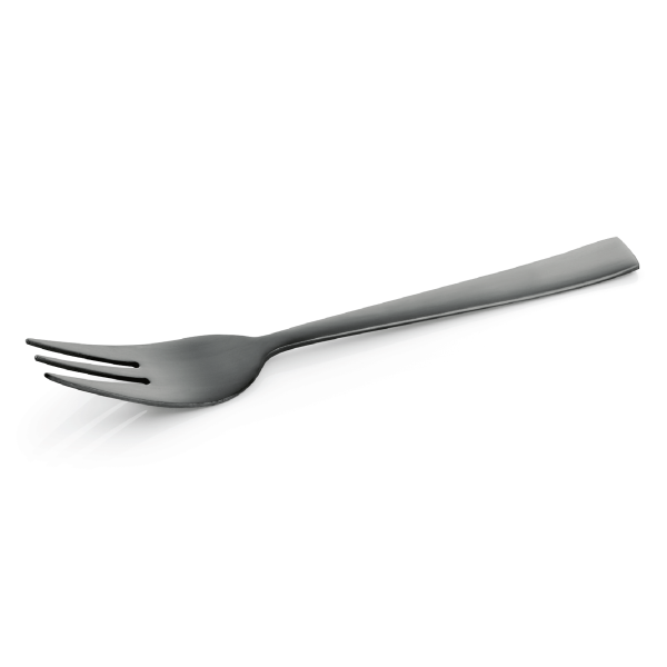 Fourchette à dessert inox 18/10 noir - série Hamburg Fresh (lot de 12)