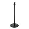Poteau de sécurité cylindrique en acier noir poudré - Hauteur 95 cm - (lot de 2)
