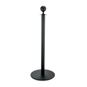 Poteau de sécurité boule en acier noir poudré - Hauteur 95 cm (lot de 2)