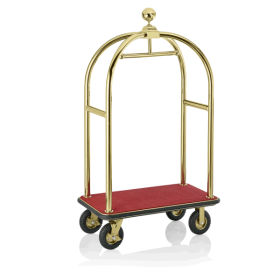 Chariot à bagages titane or avec penderie - 112 x 60 cm - Max 250 kg