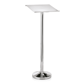 Présentoir à menus inox chromé - 44 x 34,5 x 31 cm