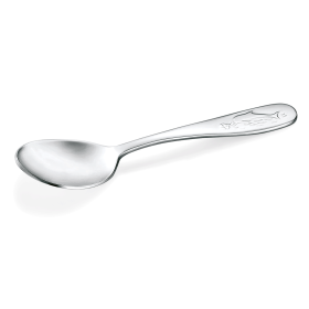Cuillère pour enfant inox 18/10 - motif dauphin (lot de 12)