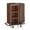 Chariot de service de chambre - 85 x 45 cm - Structure acier laqué - 1 sac 70 L