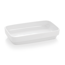 Bol rectangulaire en porcelaine - 17,5 x 10,5 x 3,5 cm - 230 ml (lot de 6)