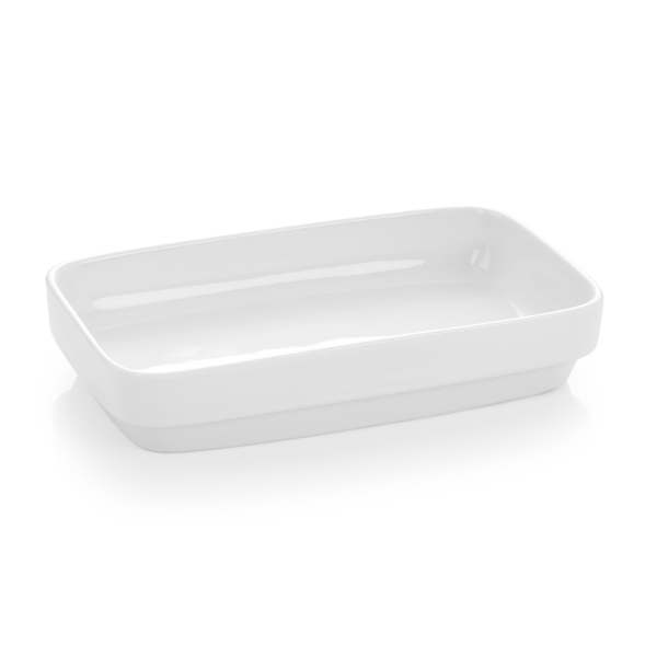Bol rectangulaire en porcelaine - 17,5 x 10,5 x 3,5 cm - 230 ml (lot de 6)