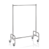 Chariot porte-manteau inox chromé - 120 x 53 cm