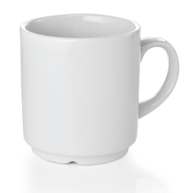 Mug en porcelaine empilable - 250 ml - Ø 7,6 cm (lot de 6)